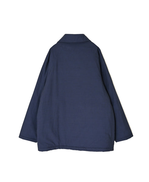 MDSH26521 PADDED 60s ORGANIC POPLIN PLAIN REGULAR COLLAR OVER HALF COAT