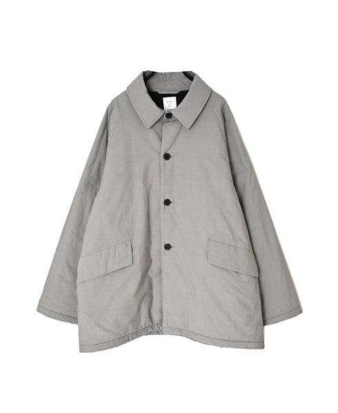 MDSH26521 PADDED 60s ORGANIC POPLIN PLAIN REGULAR COLLAR OVER HALF COAT