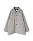 MDSH26521 PADDED 60s ORGANIC POPLIN PLAIN REGULAR COLLAR OVER HALF COAT