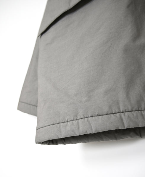 MDSH26521 PADDED 60s ORGANIC POPLIN PLAIN REGULAR COLLAR OVER HALF COAT