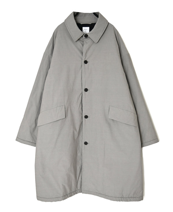 MDSH26522 PADDED 60s ORGANIC POPLIN PLAIN REGULAR COLLAR OVER COAT