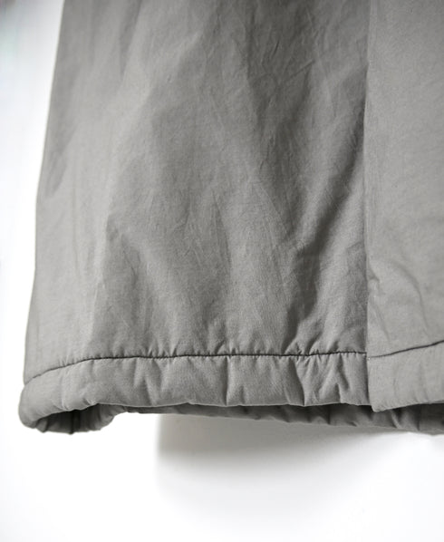 MDSH26522 PADDED 60s ORGANIC POPLIN PLAIN REGULAR COLLAR OVER COAT