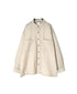 MDSH26531 BOILED WOOL PLAIN BANDED COLLAR JACKET