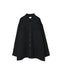 MDSH26531 BOILED WOOL PLAIN BANDED COLLAR JACKET