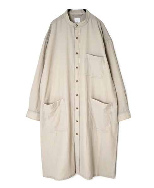 MDSH26532 BOILED WOOL PLAIN BANDED COLLAR COAT