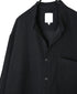 MDSH26532 BOILED WOOL PLAIN BANDED COLLAR COAT