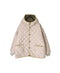 NAM2561PP PLAIN POLYESTER×PLAIN POLYESTER OVERSIZED HOODED JACKET WITH RIBBED CUFF