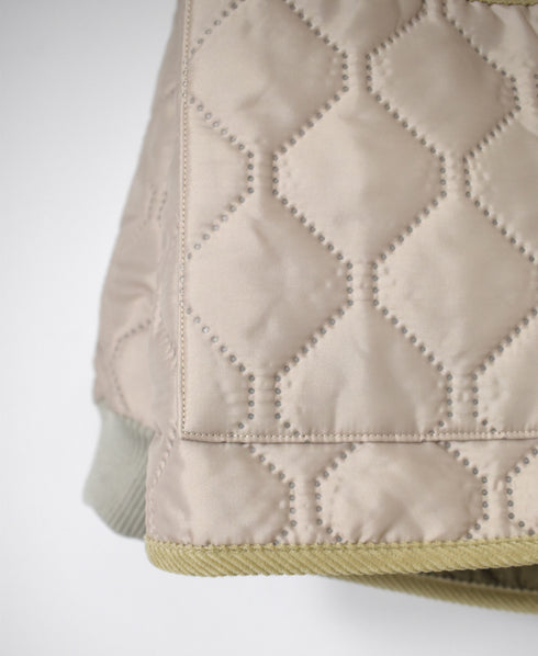 NAM2561PP PLAIN POLYESTER×PLAIN POLYESTER OVERSIZED HOODED JACKET WITH RIBBED CUFF