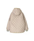 NAM2561PP PLAIN POLYESTER×PLAIN POLYESTER OVERSIZED HOODED JACKET WITH RIBBED CUFF