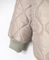 NAM2561PP PLAIN POLYESTER×PLAIN POLYESTER OVERSIZED HOODED JACKET WITH RIBBED CUFF