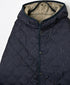 NAM2561PP PLAIN POLYESTER×PLAIN POLYESTER OVERSIZED HOODED JACKET WITH RIBBED CUFF