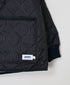 NAM2561PP PLAIN POLYESTER×PLAIN POLYESTER OVERSIZED HOODED JACKET WITH RIBBED CUFF
