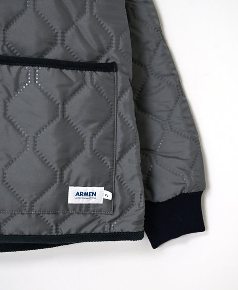 NAM2561PP PLAIN POLYESTER×PLAIN POLYESTER OVERSIZED HOODED JACKET WITH RIBBED CUFF