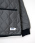NAM2561PP PLAIN POLYESTER×PLAIN POLYESTER OVERSIZED HOODED JACKET WITH RIBBED CUFF
