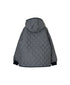 NAM2561PP PLAIN POLYESTER×PLAIN POLYESTER OVERSIZED HOODED JACKET WITH RIBBED CUFF