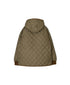 NAM2561PP PLAIN POLYESTER×PLAIN POLYESTER OVERSIZED HOODED JACKET WITH RIBBED CUFF