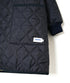 NAM2562PP PLAIN POLYESTER×PLAIN POLYESTER OVERSIZED MID-LENGTH HOODED COAT WITH RIBBED CUFF