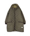 NAM2562PP PLAIN POLYESTER×PLAIN POLYESTER OVERSIZED MID-LENGTH HOODED COAT WITH RIBBED CUFF