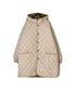 NAM2562PP PLAIN POLYESTER×PLAIN POLYESTER OVERSIZED MID-LENGTH HOODED COAT WITH RIBBED CUFF