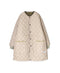 NAM2563PP PLAIN POLYESTER×PLAIN POLYESTER OVERSIZED NO COLLAR COAT