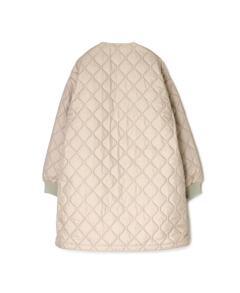 NAM2563PP PLAIN POLYESTER×PLAIN POLYESTER OVERSIZED NO COLLAR COAT