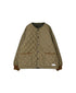 NAM2651PP POLYESTER × POLYESTER OVERSIZED NO COLLAR JACKET WITH RIBBED CUFF