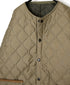 NAM2651PP POLYESTER × POLYESTER OVERSIZED NO COLLAR JACKET WITH RIBBED CUFF