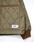 NAM2651PP POLYESTER × POLYESTER OVERSIZED NO COLLAR JACKET WITH RIBBED CUFF