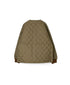 NAM2651PP POLYESTER × POLYESTER OVERSIZED NO COLLAR JACKET WITH RIBBED CUFF