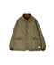 NAM2652PP POLYESTER × POLYESTER OVERSIZED STAND FALL COLLAR JACKET WITH RIBBED CUFF