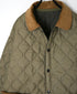 NAM2652PP POLYESTER × POLYESTER OVERSIZED STAND FALL COLLAR JACKET WITH RIBBED CUFF