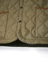 NAM2652PP POLYESTER × POLYESTER OVERSIZED STAND FALL COLLAR JACKET WITH RIBBED CUFF
