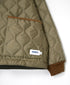 NAM2652PP POLYESTER × POLYESTER OVERSIZED STAND FALL COLLAR JACKET WITH RIBBED CUFF