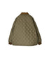 NAM2652PP POLYESTER × POLYESTER OVERSIZED STAND FALL COLLAR JACKET WITH RIBBED CUFF