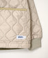 NAM2652PP POLYESTER × POLYESTER OVERSIZED STAND FALL COLLAR JACKET WITH RIBBED CUFF