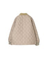 NAM2652PP POLYESTER × POLYESTER OVERSIZED STAND FALL COLLAR JACKET WITH RIBBED CUFF