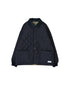 NAM2652PP POLYESTER × POLYESTER OVERSIZED STAND FALL COLLAR JACKET WITH RIBBED CUFF