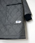 NAM2563PP PLAIN POLYESTER×PLAIN POLYESTER OVERSIZED NO COLLAR COAT