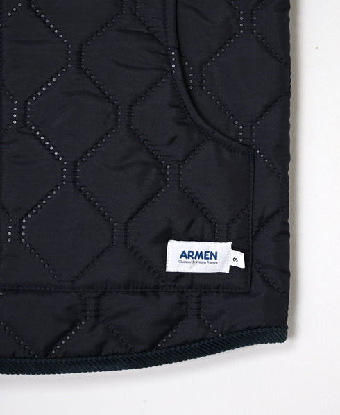 NAM9984PP PLAIN POLYESTER×PLAIN POLYESTER STAND COLLAR VEST
