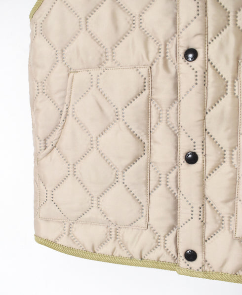 NAM9984PP PLAIN POLYESTER×PLAIN POLYESTER STAND COLLAR VEST