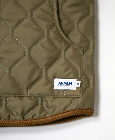 NAM9984PP PLAIN POLYESTER×PLAIN POLYESTER STAND COLLAR VEST