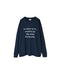 NFA2351P48 "CUISINE" COTTON JERSEY CREW NECK OVERSIZE L/SL T-SHIRT WITH CUFF