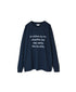 NFA2351P48 "CUISINE" COTTON JERSEY CREW NECK OVERSIZE L/SL T-SHIRT WITH CUFF