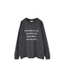 NFA2351P48 "CUISINE" COTTON JERSEY CREW NECK OVERSIZE L/SL T-SHIRT WITH CUFF