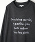 NFA2351P48 "CUISINE" COTTON JERSEY CREW NECK OVERSIZE L/SL T-SHIRT WITH CUFF