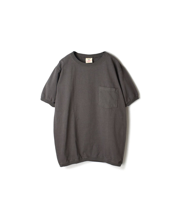 NGT9801P 7.2oz HEAVY WEIGHT COTTON CREW-NECK S/SL POCKET-T CUFF AND HEM RIB