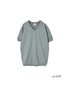 NGW1701 7.2oz HEAVY WEIGHT COTTON V-NECK S/SL TEE CUFF AND HEM RIB