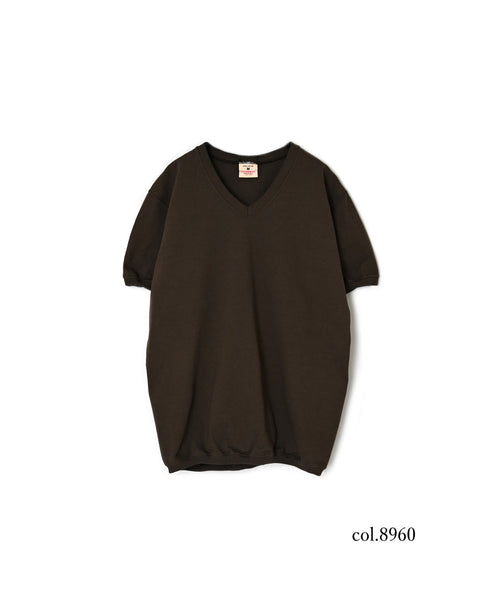 NGW1701 7.2oz HEAVY WEIGHT COTTON V-NECK S/SL TEE CUFF AND HEM RIB