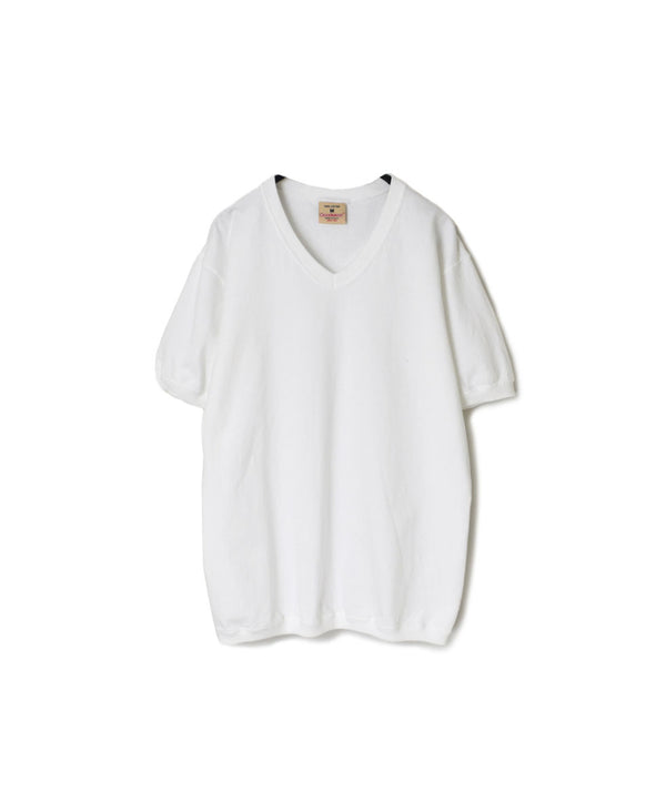 NGW1701 7.2oz HEAVY WEIGHT COTTON V-NECK S/SL TEE CUFF AND HEM RIB