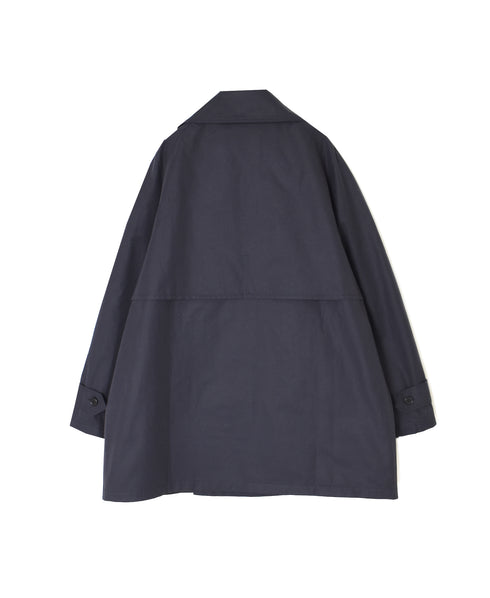 NHT2661CNT COTTON / NYLON DOUBLE OVER SHORT COAT